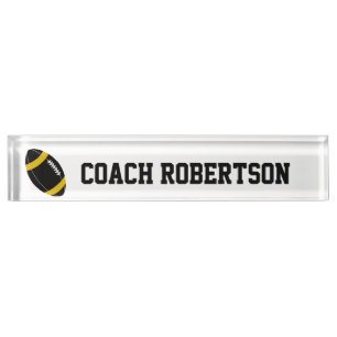 Football Themed Personalised Nameplate