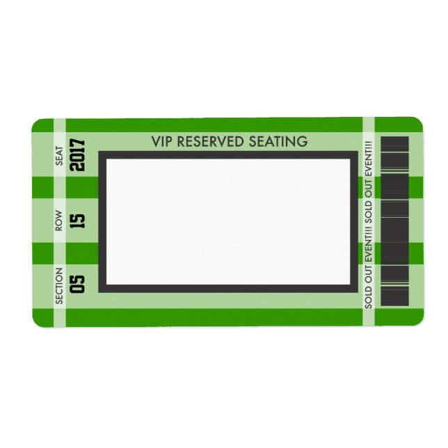 Football Themed Print Your Own Address Label (Front)