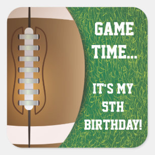 Football Themed Stickers   Birthday Party Ideas