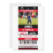 Football Ticket Any Age Birthday Party Photo Red I