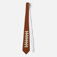 Football Tie, Brown, Laces