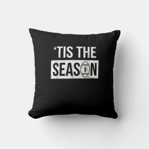 Football Tis The Season Football Season Cushion