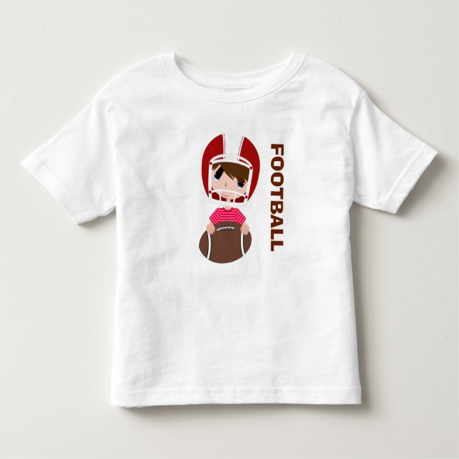 Football! Toddler Fine Jersey T-Shirt (Front)