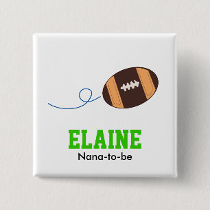 FOOTBALL Touch Down Sports Personalised Button