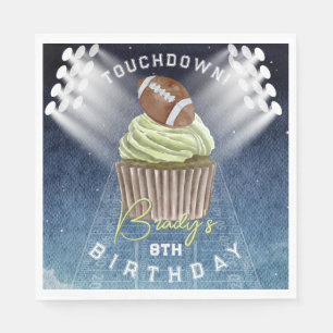 Football Touchdown Birthday Party Napkin