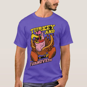 Football Turkey Cartoon T-Shirt