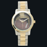 Football Two-Tone Watch<br><div class="desc">Two-Tone The gold and silver tone watch is a small-faced watch perfect for everyday wear. It features a three-hand quartz movement, water resistance to 100 feet, and a gold and silver tone metal bracelet. Customise the face with your name and designs for a watch customised for your wrist only. Customise...</div>