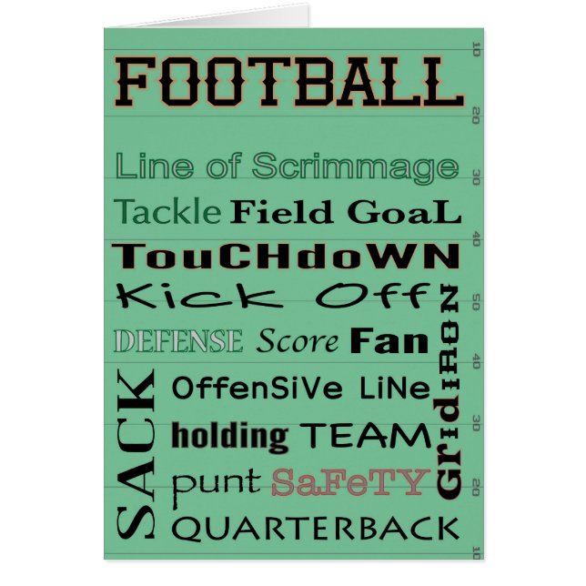 FOOTBALL typography (Front)