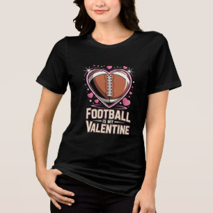 Football Valentine's Day Shirt Design