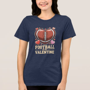 Football Valentine's Day Shirt Design