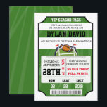 FOOTBALL VIP TICKET Bar Bat Mitzvah Invitation<br><div class="desc">You can make this invite ANY colour by simply changing the background colour! 
Email me requests at marlalove@hotmail.com</div>