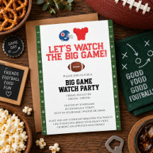 Football Watch Party Big Game