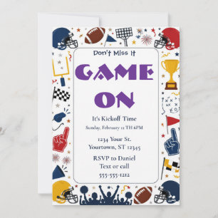 Football Watch Party Invitation 2026