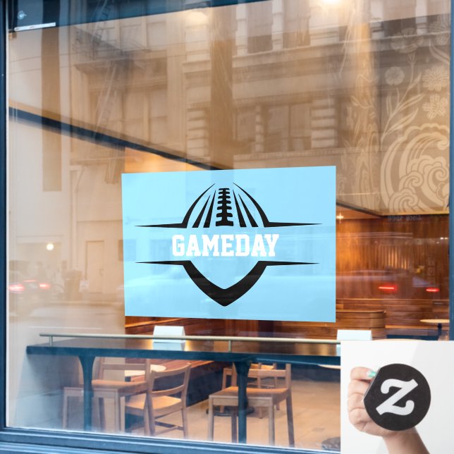 Football Window Cling (Cafe Window)