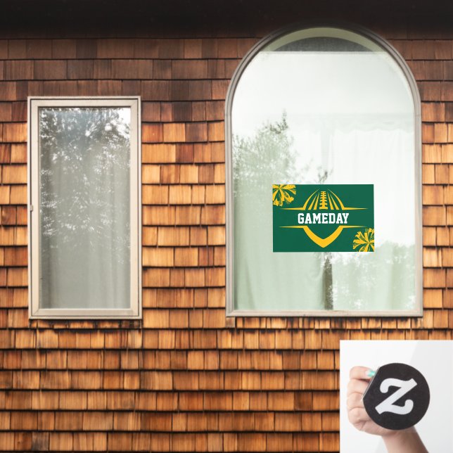 Football Window Cling (Home Window)