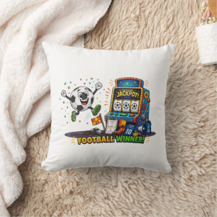 Football Winner Jackpot Slot Machine Soccer Ball Cushion