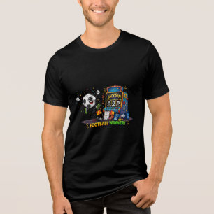 Football Winner Jackpot Slot Machine Soccer Ball Tri-Blend Shirt