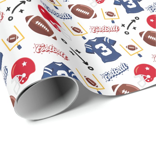 Football Wrapping Paper (Roll Corner)