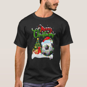 Football Xmas Decorations Santa Football Christma T-Shirt