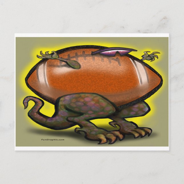 FootballaSaurus Rex Postcard (Front)