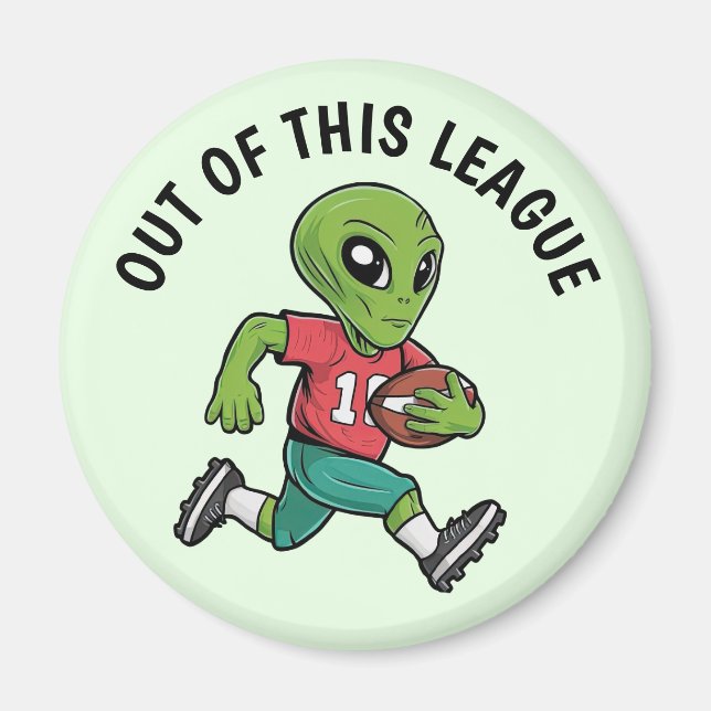 Footballer Alien Magnet (Front)