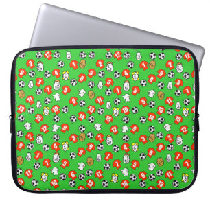 Footballs, Red Shirts, & Fans Laptop Sleeve