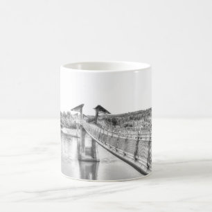Footbridge over the North Saskatchewan River. Coffee Mug