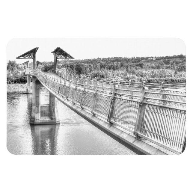 Footbridge over the North Saskatchewan River Magnet (Horizontal)