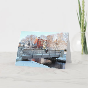 Footbridge over Town Brook, Plymouth, MA Card