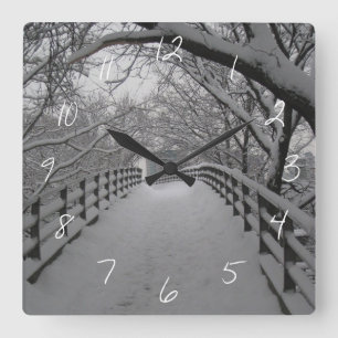 Footbridge Square Wall Clock