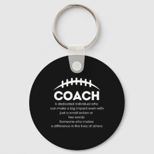 Footbyll Coach Difference Maker Appreciation Gifts Key Ring