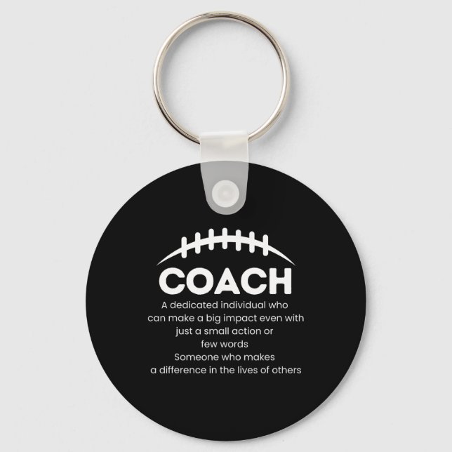 Footbyll Coach Difference Maker Appreciation Gifts Key Ring (Front)