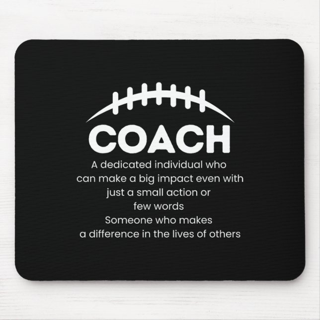 Footbyll Coach Difference Maker Appreciation Gifts Mouse Pad (Front)