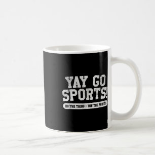 Footbyll Soccer Bysketbyll Team Fun Yay Go Sports Coffee Mug