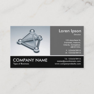 Footed Photo - 60pc Grey - Connected Spheres Business Card