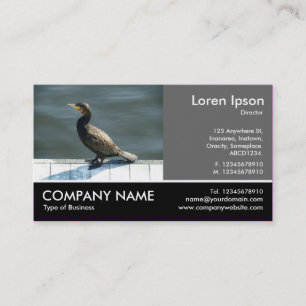 Footed Photo - 60pc Grey - Cormorant Business Card