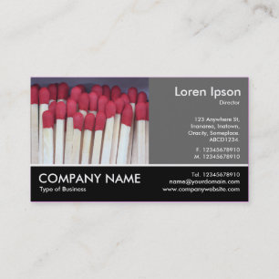 Footed Photo - 60pc Grey - Matches 02 Business Card