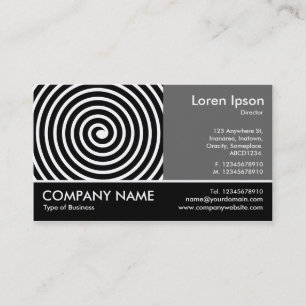 Footed Photo - 60pc Grey - Spiral Business Card