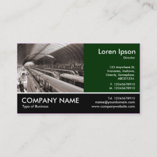 Footed Photo - Dk Green - Paddington Sta Business Card