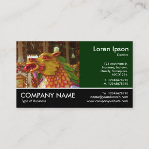 Footed Photo - Merry-go-round Dragon Business Card
