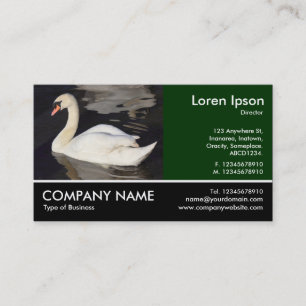 Footed Photo - Mute Swan Business Card