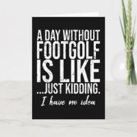 Footgolf funny sports gift idea