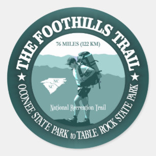 Foothills Trail Classic Round Sticker