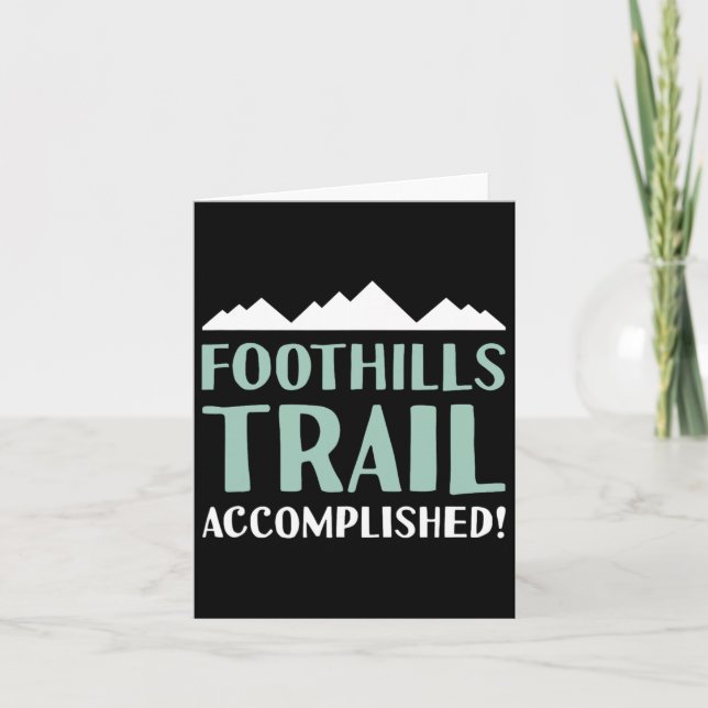 Foothills Trail Hiking And Backpacking In North Ca Card (Front)