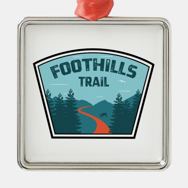 Foothills Trail North Carolina South Carolina Metal Ornament (Front)