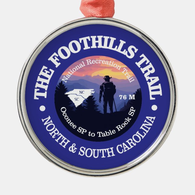 Foothills Trail (rd2) Metal Ornament (Front)