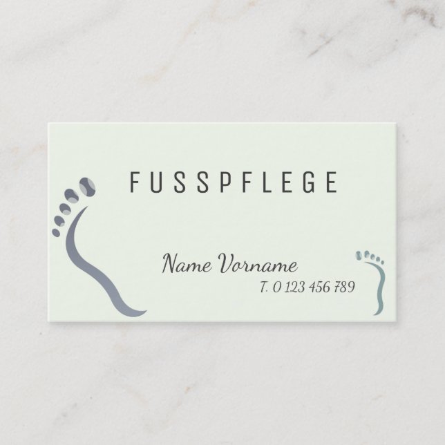 footing business card (Front)