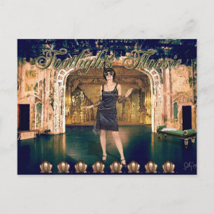 Footlights Floosie Montage Postcard