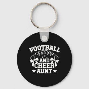 Footll And Cheer Aunt Of A Cheerleader And Footll  Key Ring