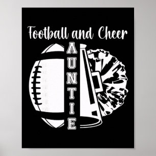 Footll And Cheer Aunt Of Cheerleader And Footll Pl Poster
